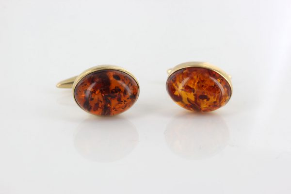 Italian Handmade Cufflinks German Baltic Amber In Solid 9ct solid Gold GF004 RRP£495!!!