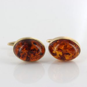 Italian Handmade Cufflinks German Baltic Amber In Solid 9ct solid Gold GF004 RRP£495!!!