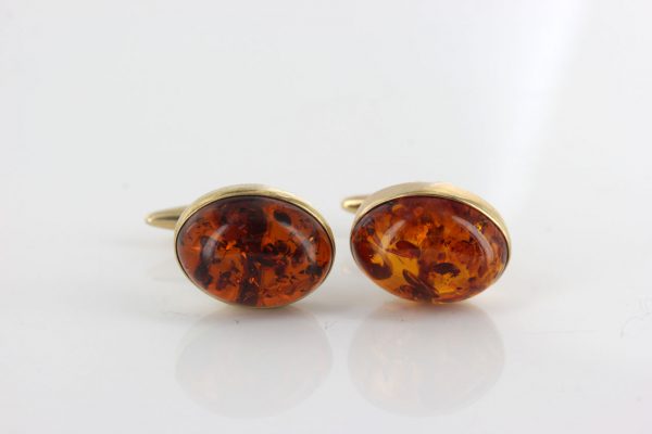 Italian Handmade Cufflinks German Baltic Amber In Solid 9ct solid Gold GF004 RRP£495!!!