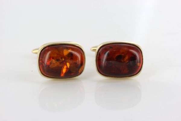 Italian Handmade German Baltic Amber Cufflinks In Solid 9ct Gold GF009 RRP£575!!!