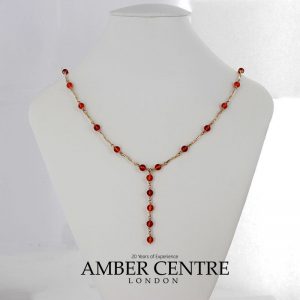 Italian Handmade German Baltic Amber Necklace in 9ct solid Gold- GN0013 RRP£850!!!