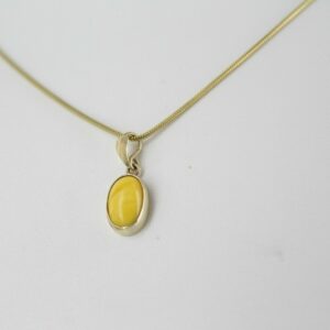 Italian Made German Butterscotch Amber Pendant in 9ct Gold GP0006Y RRP£175!!!