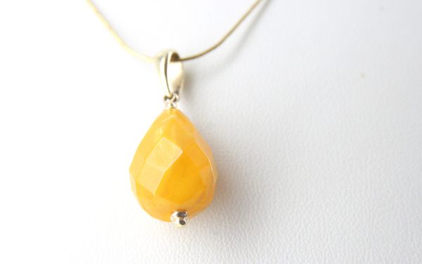 Italian Handcrafted German Antique Butterscotch Amber Teardrop Pendant with 9ct solid Gold Loop GP0299 RRP£225!!!