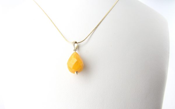 Italian Handcrafted German Antique Butterscotch Amber Teardrop Pendant with 9ct solid Gold Loop GP0299 RRP£225!!!