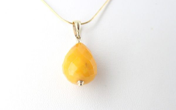 Italian Handcrafted Antique German Butterscotch Amber Teardrop Pendant with 9ct solid Gold Loop GP0300 RRP£195!!!