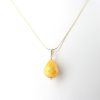 Italian Made Antique Butterscotch German Amber Pendant with 9ct solid Gold Loop GP0301 RRP£195!!!