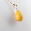 Italian Made Antique Butterscotch German Amber Pendant with 9ct solid Gold Loop GP0301 RRP£195!!!