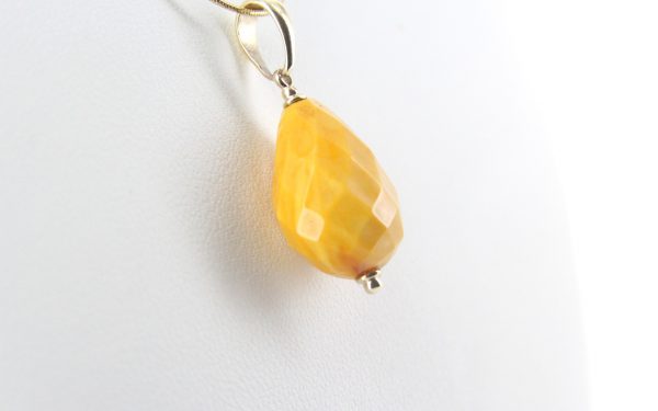 Italian Made Antique Butterscotch German Amber Pendant with 9ct solid Gold Loop GP0301 RRP£195!!!