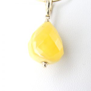 Italian Made German Antique Butterscotch Amber Teardrop Pendant 9ct Gold Loop GP0304 RRP£225!!!