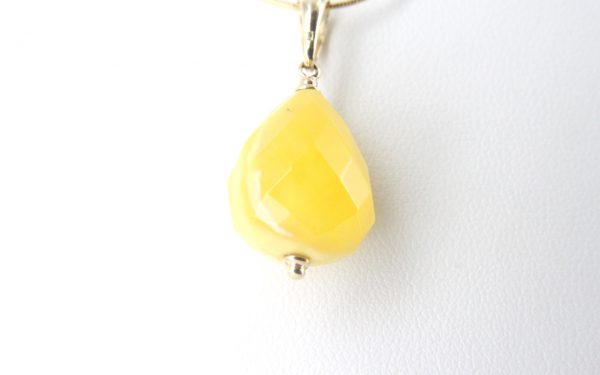 Italian Made German Antique Butterscotch Amber Teardrop Pendant 9ct Gold Loop GP0304 RRP£225!!!