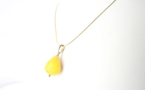 Italian Made German Antique Butterscotch Amber Teardrop Pendant 9ct Gold Loop GP0304 RRP£225!!!