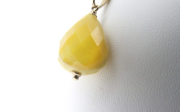 Italian Made German Antique Butterscotch Amber Teardrop Pendant 9ct Gold Loop GP0304 RRP£225!!!