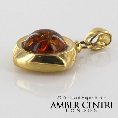 Italian Hand Made Elegant German Baltic Amber Pendant in 14ct Gold - GP0900 RRP£475!!!