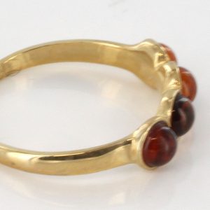 Italian Handmade Elegant German Baltic Amber Ring in 9ct solid Gold-GR0094 RRP £175!!!