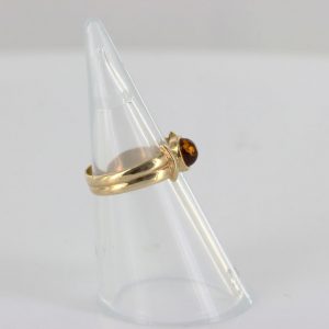 Italian Unique Handmade German Baltic Amber Ring in 9ct solid Gold- GR0258 RRP £195!!!