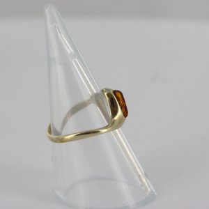 Italian Unique Handmade German Baltic Amber Ring in 9ct solid Gold- GR0259 RRP £175!!!
