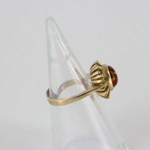 Italian Unique Handmade German Baltic Amber Ring in 9ct solid Gold- GR0266 RRP £350!!!