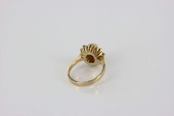 Italian Unique Handmade German Baltic Amber Ring in 9ct solid Gold- GR0266 RRP £350!!!