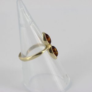 Italian Unique Handmade German Baltic Amber Ring in 9ct solid Gold- GR0270 RRP £185!!!