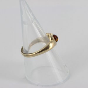 Italian Unique Handmade German Baltic Amber Ring in 9ct solid Gold- GR0271 RRP £245!!!