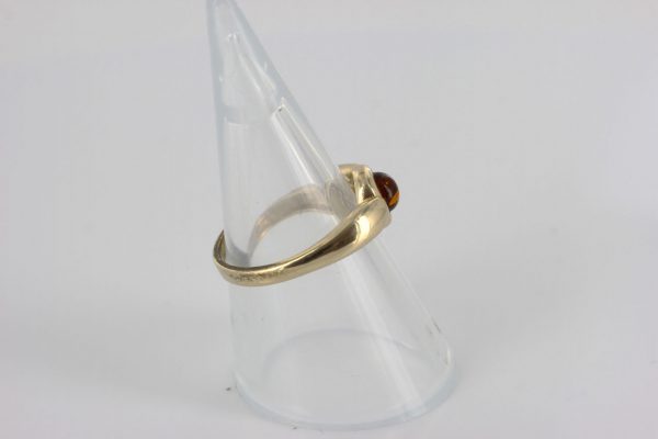 Italian Unique Handmade German Baltic Amber Ring in 9ct solid Gold- GR0271 RRP £245!!!