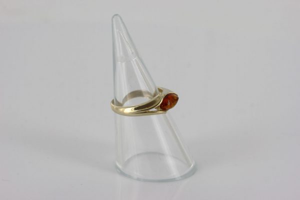 Italian Unique Handmade German Baltic Amber Ring in 9ct solid Gold- GR0281 RRP £250!!!