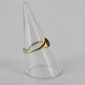 Italian Unique Handmade German Baltic Amber Ring in 9ct solid Gold- GR0284 RRP £150!!!