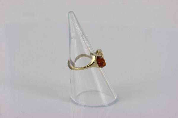 Italian Unique Handmade German Baltic Amber Ring in 9ct solid Gold- GR0286 RRP £250!!!