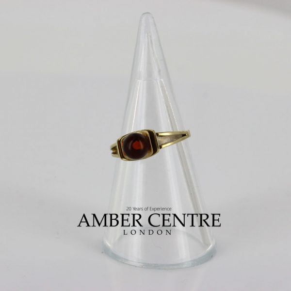 Italian Unique Handmade German Baltic Amber Ring in 9ct solid Gold- GR0287 RRP £195!!!