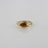 Italian Unique Handmade German Baltic Amber Ring in 9ct solid Gold- GR0288 RRP £250!!!