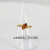 Italian Unique Handmade German Baltic Amber Ring in 9ct Gold- GR0292 RRP £195!!!