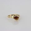 Italian Unique Handmade German Baltic Amber Ring in 9ct solid Gold- GR0296 RRP £250!!!