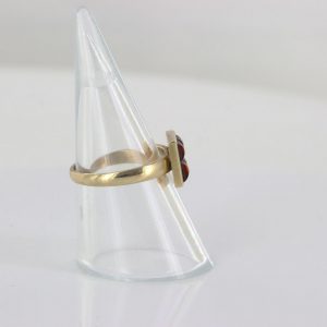 Italian Unique Handmade German Baltic Amber Ring in 9ct Gold- GR0302 RRP £295!!!
