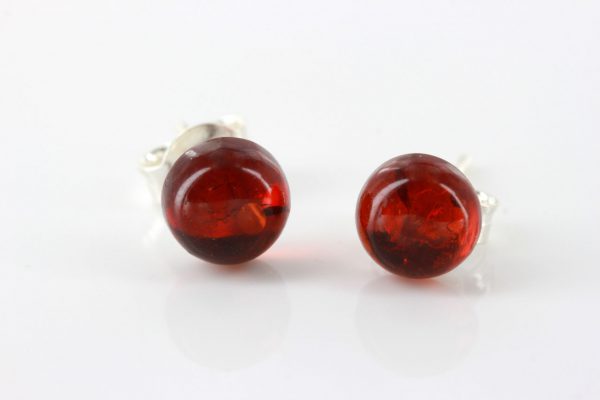 Italian Style German Classic Baltic Amber Stud Earrings ST0122 RRP£12!!!