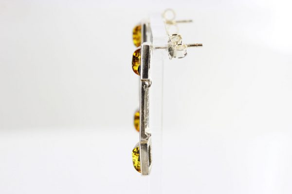 Italian Handmade German Green Baltic Amber Set 925 Sterling Silver- SET23 RRP£295!!!