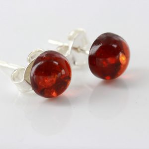 Italian Style German Classic Baltic Amber Stud Earrings ST0122 RRP£12!!!