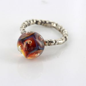 Trollbeads Genuine Ring 925S LAA Silver Eye of Aphrodite R6105 RRP£80!!!