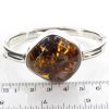 GREEN/COGNAC GERMAN BALTIC AMBER ELEGANT STYLISH BANGLE HANDMADE 925 Solid SILVER -BAN075 RRP£395!!!