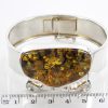 German Green Baltic Amber Handmade Bangle Solid 925 Silver - BAN069 - RRP£525!!!
