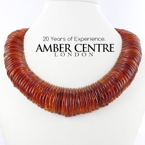 German Handmade Elegant Unique Roman Style Baltic Amber Necklace A0105 RRP£1950!!!