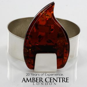 BANGLE ELEGANT GERMAN BALTIC AMBER HANDMADE IN 925 Solid STERLING SILVER BAN093 RRP£695!!!