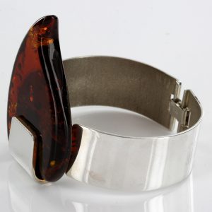 BANGLE ELEGANT GERMAN BALTIC AMBER HANDMADE IN 925 Solid STERLING SILVER BAN093 RRP£695!!!