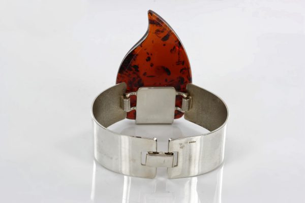 BANGLE ELEGANT GERMAN BALTIC AMBER HANDMADE IN 925 Solid STERLING SILVER BAN093 RRP£695!!!