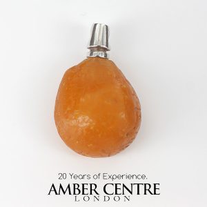 GERMAN ANTIQUE BUTTERSCOTCH AMBER NATURAL TEAR DROP PENDANT- PE0162 RRP135!!!