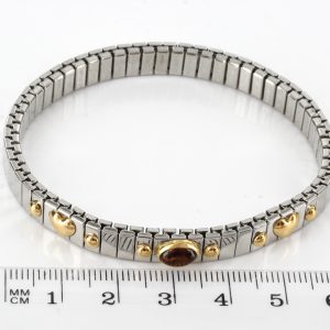NOMINATION ITALIAN "LOVE" ELASTICATED BRACELET WITH BALTIC AMBER in 18ct GOLD BAN132 RRP£245!!!