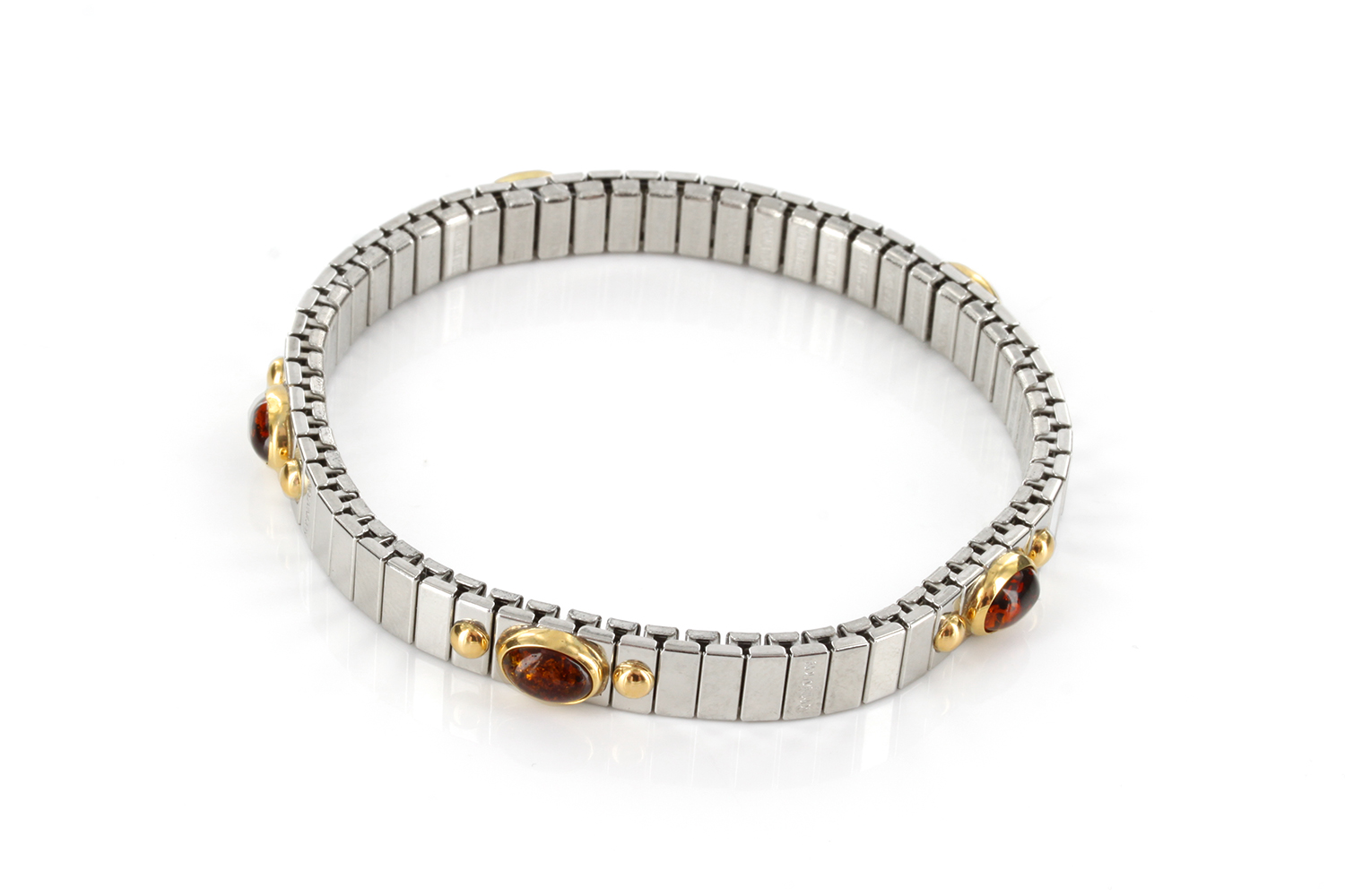 German Stainless Steel Elasticated Bracelet LUCKY With German