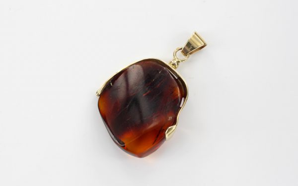 Mexican/Dominican Unique and Rare Amber Pendant in 14ct solid Gold -GPM005-RRP£525!!!