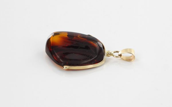 Mexican/Dominican Unique and Rare Amber Pendant in 14ct solid Gold -GPM005-RRP£525!!!