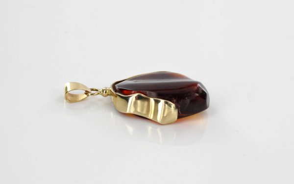 Mexican/Dominican Unique and Rare Amber Pendant in 14ct solid Gold -GPM005-RRP£525!!!