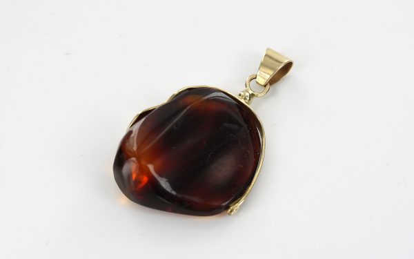 Mexican/Dominican Unique and Rare Amber Pendant in 14ct solid Gold -GPM005-RRP£525!!!